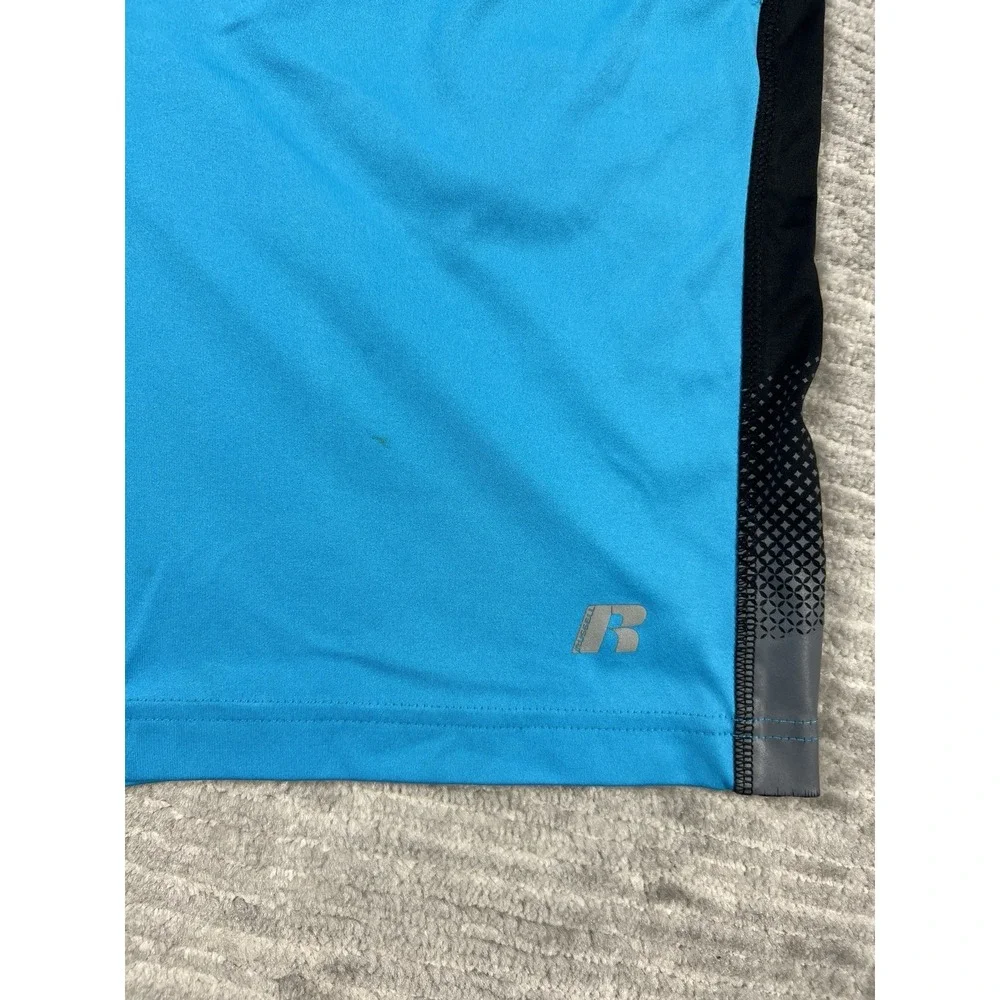Russell Shorts Mens Small Blue Polyester Pull On Elastic Waist‎ Athletic
